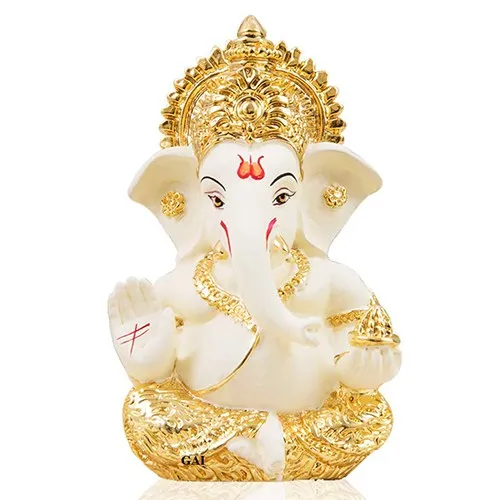 Holy Lord Ganesha Ceramic Idol