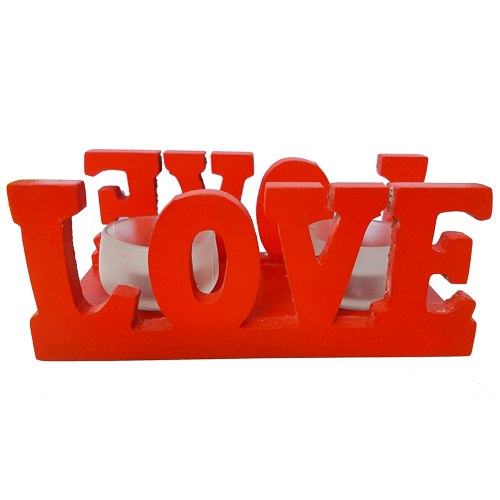 Love Candle Stand Gift with 2 Candles Love Candle Stand Gift with 2 Candles