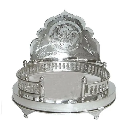 Remarkable Silver Plated Mandir Case