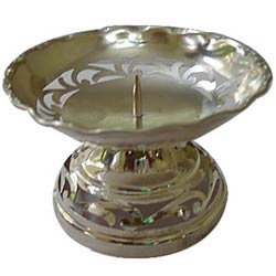 Intricately designed Silver Plated Candle Stand Intricately designed Silver Plated Candle Stand