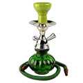 Majestic Glass Bottom Ceramic Chillam Hookah with a Metal Top Majestic Glass Bottom Ceramic Chillam Hookah with a Metal Top