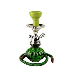 Majestic Glass Bottom Ceramic Chillam Hookah with a Metal Top Majestic Glass Bottom Ceramic Chillam Hookah with a Metal Top