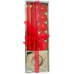 7 pcs assorted decorative candle with glass stand 7 pcs assorted decorative candle with glass stand