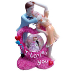 You Are My World Couple with LED Lighted Crystal Globe Showpiece You Are My World Couple with LED Lighted Crystal Globe Showpiece