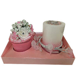 Fancy Pink Surprise Candles Hamper Fancy Pink Surprise Candles Hamper