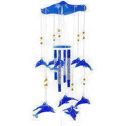 Adorable Blue Dolphins Wind Chime Adorable Blue Dolphins Wind Chime