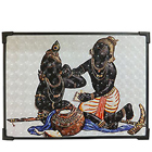 Spiritual Wall Potrait of Makhan Chor Ghansham Spiritual Wall Potrait of Makhan Chor Ghansham