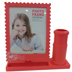 Matched Pair of Photo Frame and Pen Stand Matched Pair of Photo Frame and Pen Stand
