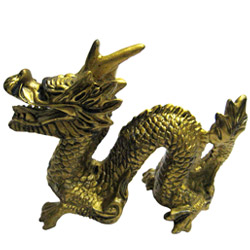 Opulent Golden Feng-Shui Cure Dragon Opulent Golden Feng-Shui Cure Dragon