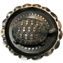 Sacred Tortoise in a Bowl Display Sacred Tortoise in a Bowl Display