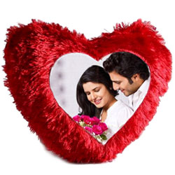 Mesmerising Heart Shaped Personalised Cushion Mesmerising Heart Shaped Personalised Cushion