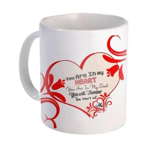 Superb White Coffee Mug with a Personalized Message