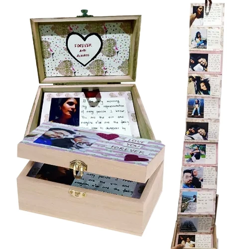 Send Infinity Box of Personalized Message n Photos