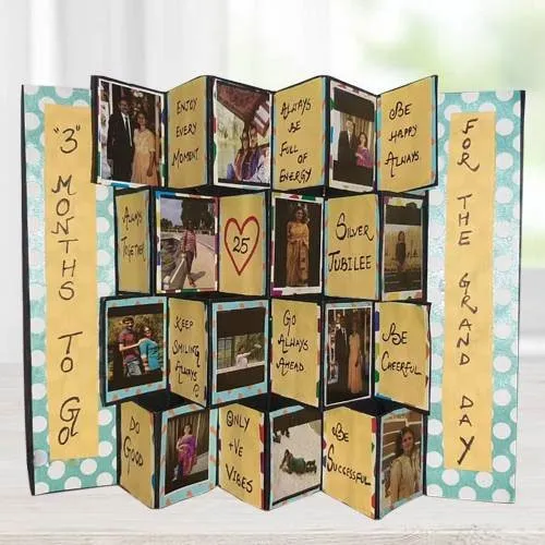 Alluring Personalized Zig Zag Photo Card