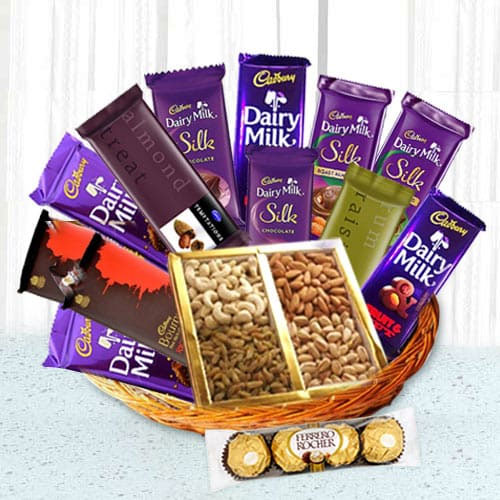 Precious Occasional Chocolate Hamper Basket Precious Occasional Chocolate Hamper Basket