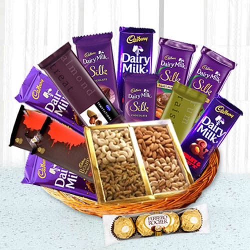Precious Occasional Chocolate Hamper Basket Precious Occasional Chocolate Hamper Basket