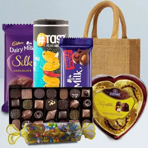Wonderful Gourmets Hamper with Homemade Choco Delight