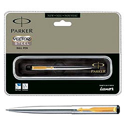 Parker Vector Stainless Steel Ball Pen (GT) Parker Vector Stainless Steel Ball Pen (GT)