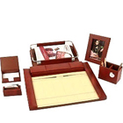 6 pcs Desktop Planner Set in Brown from Leather Talk made of Genuine Leather 6 pcs Desktop Planner Set in Brown from Leather Talk made of Genuine Leather