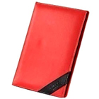 Designer Faux Leather Conference Folder in Red from Vaunt Designer Faux Leather Conference Folder in Red from Vaunt