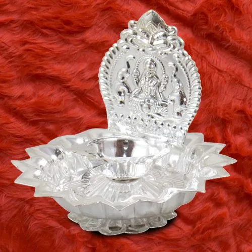 Wonderful Lakshmi Diya Pooja Thali Set