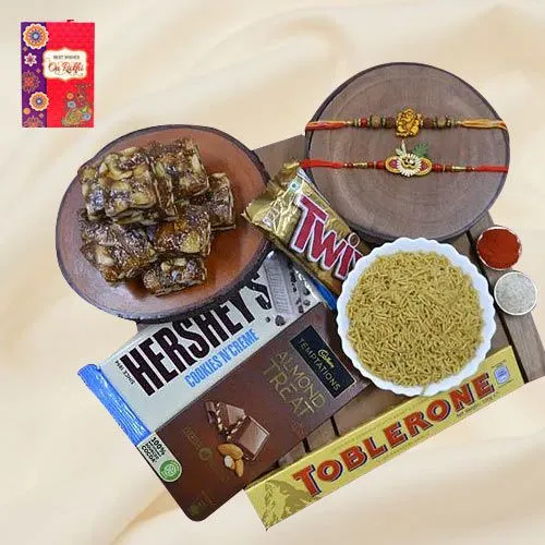 Send Rakhi with Chocolates Online  Rakhi Chocolate Hampers  OyeGifts