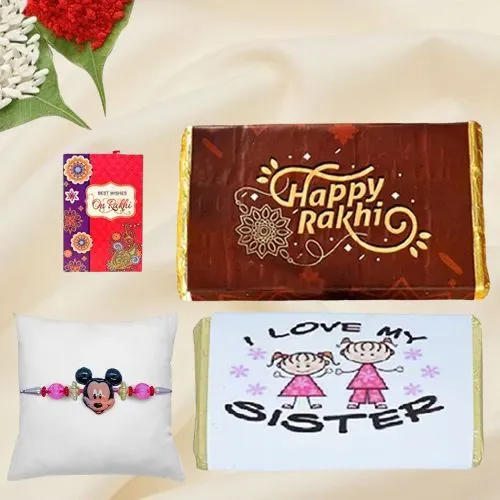 Personalized Choco Rakhi Wishes