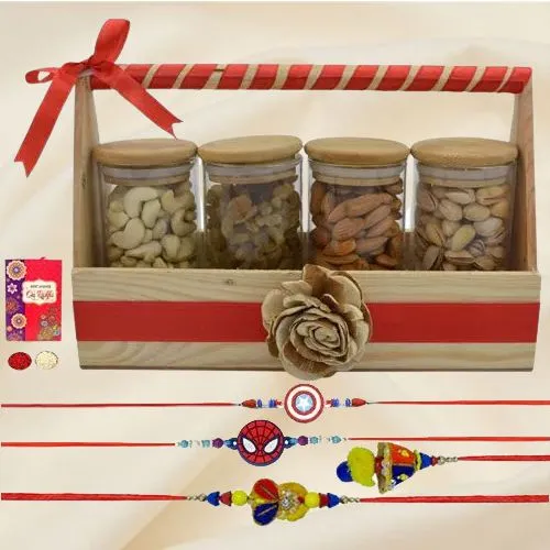 Super-Relaxing Dry Fruits N Family Rakhi Super-Relaxing Dry Fruits N Family Rakhi