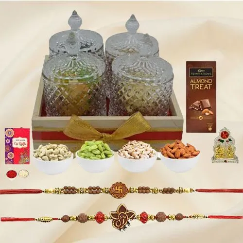 Auspicious Rakhi N Mouthful Dry Fruits