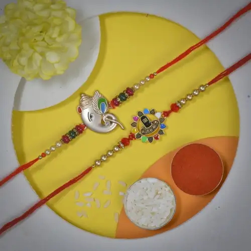 Holy Rakhi Duo for Brother Holy Rakhi Duo for Brother