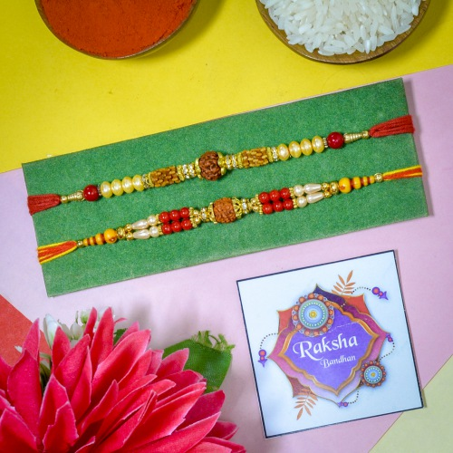 Fantastic Rudraksh Rakhi Combo