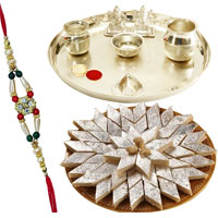 Stylish Rakhi Hamper filled with Happiness Stylish Rakhi Hamper filled with Happiness