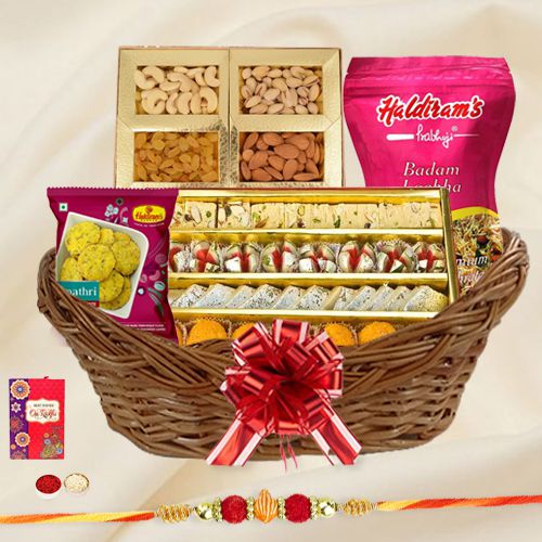 Delightful Basket of Rakhi Treat Delightful Basket of Rakhi Treat