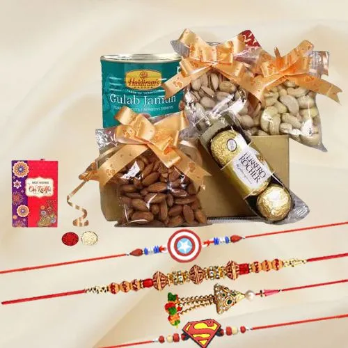 Endless Chocolaty Magic with Family Rakhi Endless Chocolaty Magic with Family Rakhi