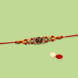 Mind-Blowing Collection of Stone Studded Rakhi Mind-Blowing Collection of Stone Studded Rakhi