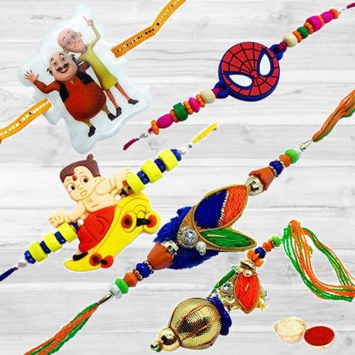 Bhaiya, Bhabhi and Three Kids Rakhi Bhaiya, Bhabhi and Three Kids Rakhi