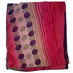 Fabulous Pink Color Printed chiffon Saree Fabulous Pink Color Printed chiffon Saree