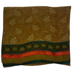 Ethinic looking chiffon Printed Saree in green Color Ethinic looking chiffon Printed Saree in green Color