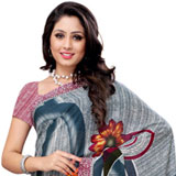 Appealing Renial Georgette Printed Saree in Teal and White Colour Combination Appealing Renial Georgette Printed Saree in Teal and White Colour Combination