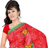Stylish Women’s Printed Georgette Saree from Suredeal Stylish Women’s Printed Georgette Saree from Suredeal