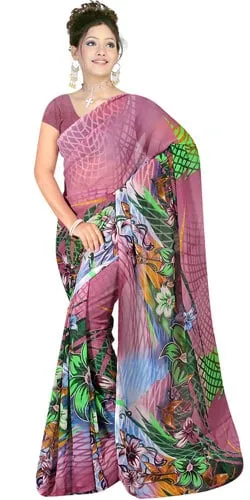 Impressive Suredeal Georgette Fabric Saree for Someone Special