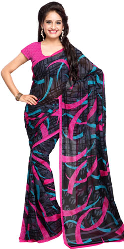 Radiant Pomp Georgette Saree Radiant Pomp Georgette Saree