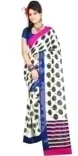 Enticing Faux Georgette Printed Saree