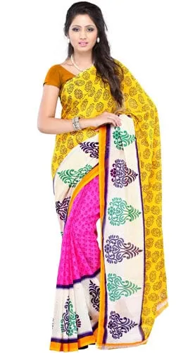 Comely Beaut Faux Georgette Saree