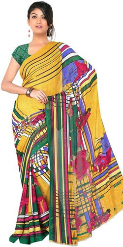 Thriving Attraction Chiffon Saree Thriving Attraction Chiffon Saree