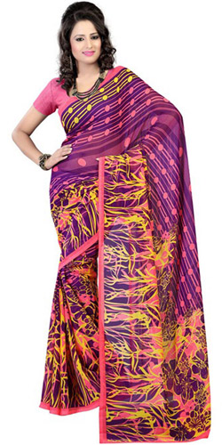 Frilly Zeal Georgette Saree Frilly Zeal Georgette Saree