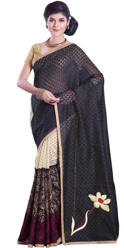 Ethnic Fascination Net Chanderi Saree Ethnic Fascination Net Chanderi Saree