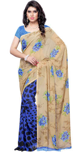 Comely Glow Faux Georgette Saree Comely Glow Faux Georgette Saree