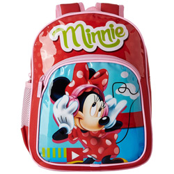 Classy Choice of Red Color Backpack with Minnie Design Classy Choice of Red Color Backpack with Minnie Design