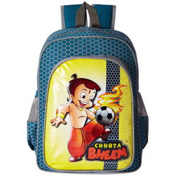 Impressive Chhota Bheem Design Blue School Bag Impressive Chhota Bheem Design Blue School Bag